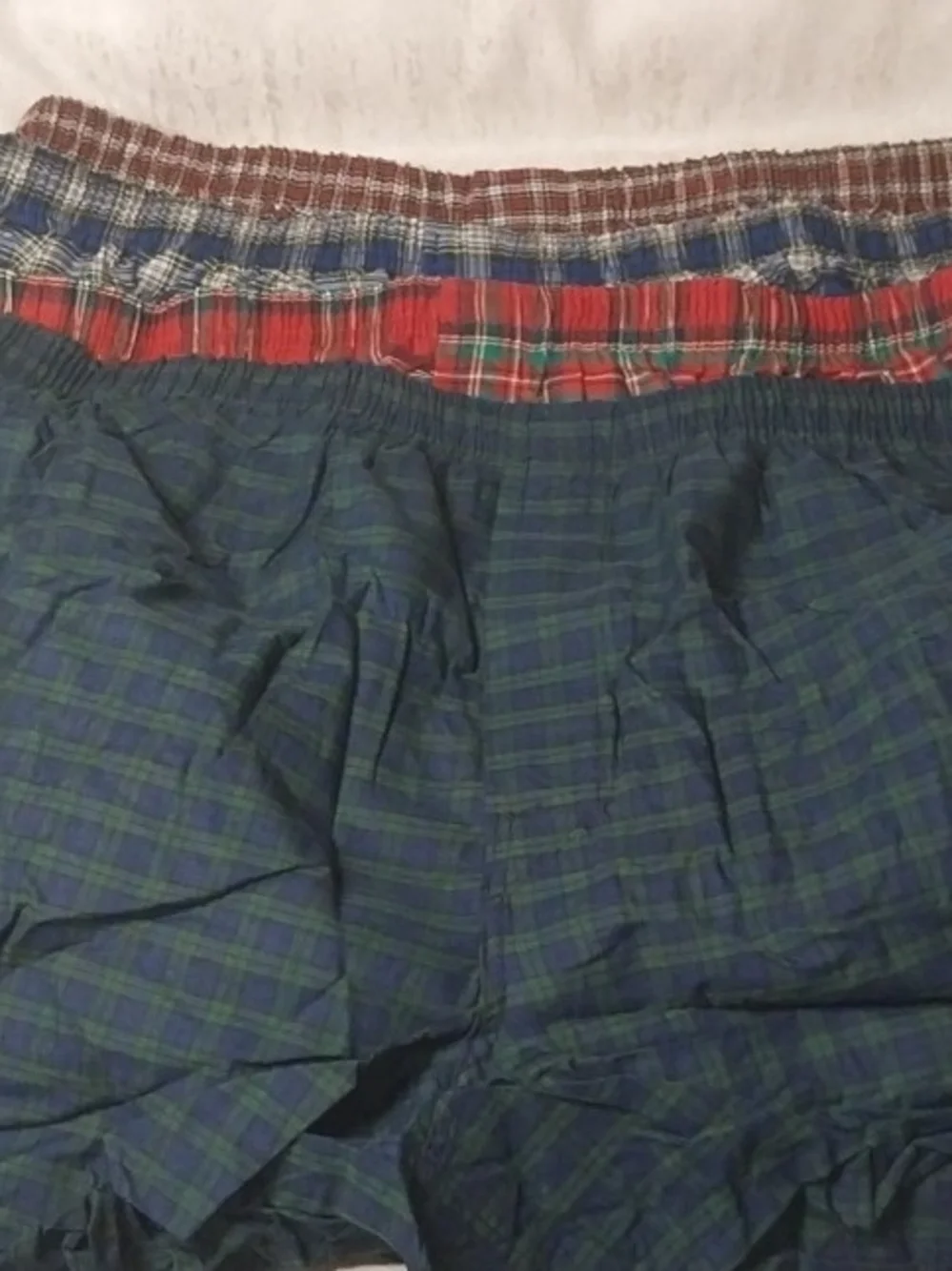 Hanes Plaid Boxers Mens 2XB 48-50 Waist